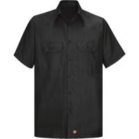Short Sleeve Ripstop Shirt, Men's, Large (Tall), Black Moffatt Supply & Specialties