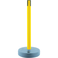 Tensabarrier ext&eacute;rieur - poteaux r&eacute;cepteurs, Hauteur de 37", Jaune Moffatt Supply & Specialties