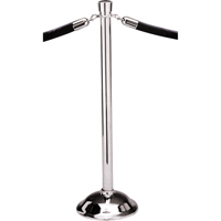 Poteaux portatifs, Hauteur de 39", Chrome poli Moffatt Supply & Specialties