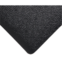 Deluxe Soft Step No. 444 Mats, Pebbled, 3' x 5' x 5/8", Black, PVC Sponge Moffatt Supply & Specialties