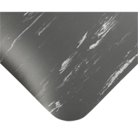 Tapis antimicrobiens Tile-Top Select no 494, Lisse, 2' x 10' x 1/2", Charbon, PVC Moffatt Supply & Specialties