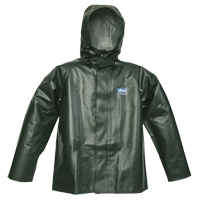 Manteau de pluie Journeyman r&eacute;sistant aux produits chimiques, 2T-Grand, Vert, Polyester/PVC Moffatt Supply & Specialties