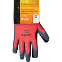 Gants enduits de latex de caoutchouc naturel, 10, R&ecirc;vetement Latex de caoutchouc, Calibre 13, Enveloppe en Polyester Moffatt Supply & Specialties