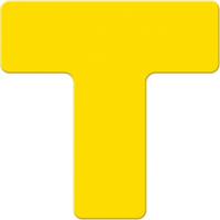 Marqueurs all&eacute;g&eacute;e/5S Armor Stripe, T, 6" lo x 6" la, Jaune, Plastique Moffatt Supply & Specialties