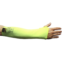 Cut Resistant Sleeve with Thumbhole, Taeki 5, 18", EN 388 Level 4, High Visibility Yellow Moffatt Supply & Specialties