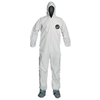 ProShield&reg; 50 Coveralls, Small, White, Microporous Moffatt Supply & Specialties