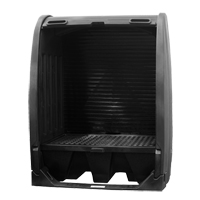 Spill Containment Sheds Without Drain, 61" L x 37.25" W x 72.75" H, 1000 lbs. Load Capacity Moffatt Supply & Specialties