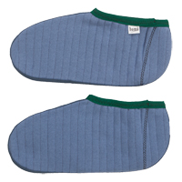 Chaussons pour bottes en caoutchouc, Hommes, T-Grand, Bleu/Vert, Coton/Molleton Moffatt Supply & Specialties