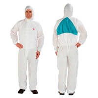 Protective Coveralls, 4X-Large, White, Polypropylene/SMS Moffatt Supply & Specialties