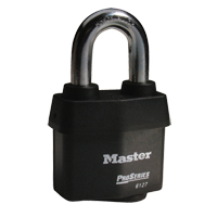 Cadenas Pro-Series Weather Tough, Noir, Cl&eacute;s diff&eacute;rentes, Acier lamin&eacute;, Largeur de 2-5/8" Moffatt Supply & Specialties