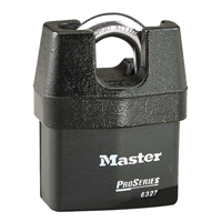 Cadenas prot&eacute;g&eacute; ProSeries, Noir, Cl&eacute;s diff&eacute;rentes, Acier lamin&eacute;, Largeur de 2-5/8" Moffatt Supply & Specialties