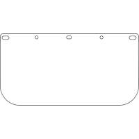 Visi&egrave;re pour &eacute;cran facial Dynamic, PETG, Teinte Transparent Moffatt Supply & Specialties
