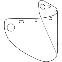 Visi&egrave;re d&eacute;coup&eacute;e &agrave; l'emporte-pi&egrave;ce et form&eacute;e Dynamic, Polycarbonate, Teinte Transparent Moffatt Supply & Specialties