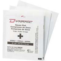 Dynamic Gauze, Pad, 3" L x 3" W, Sterile, Medical Device Class 1 Moffatt Supply & Specialties