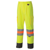 6009 Breathable Traffic Safety Pants, Polyester, X-Small, High Visibility Lime-Yellow Moffatt Supply & Specialties