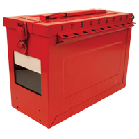 Grand boîtier verrouillable pour groupe, Rouge Moffatt Supply & Specialties