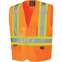 134 Veste de s&eacute;curit&eacute;, Orange haute visibilit&eacute;, Grand/T-Grand, Polyester Moffatt Supply & Specialties