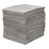 Premium Meltblown Sorbent Pads, Universal, 15" x 18", 25 gal. Absorbancy Moffatt Supply & Specialties