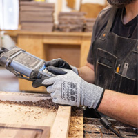 Cut Resistant Glove, Size Small/7, 10 Gauge, Foam Nitrile Coated, Dyneema&reg; Shell, ASTM ANSI Level A3/EN 388 Level C Moffatt Supply & Specialties