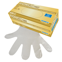 Disposable Glove, Small, Polyethylene, 1-mil, Powder-Free, Clear Moffatt Supply & Specialties