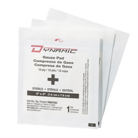 Dynamic Gauze, Pad, 3" L x 3" W, Sterile, Medical Device Class 1 Moffatt Supply & Specialties