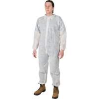 Coveralls, X-Large, White, Polypropylene Moffatt Supply & Specialties
