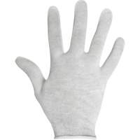 Inspection Gloves, Cotton, Unhemmed Cuff, Ladies Moffatt Supply & Specialties
