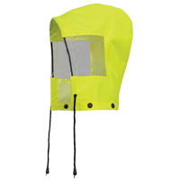 6037H Capuchon pour manteau de s&eacute;curit&eacute; imperm&eacute;able pour le contr&ocirc;le de la circulation, Jaune lime haute visibilit&eacute;, Polyester Moffatt Supply & Specialties
