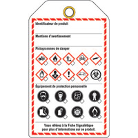 &eacute;tiquettes pour le milieu de travail, Papier cartonn&eacute;, 3-3/8" la x 5-3/4" h, Français Moffatt Supply & Specialties
