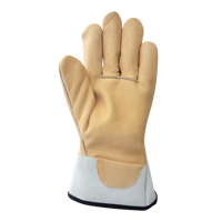 Lineman's Gloves, Small, Grain Cowhide Palm Moffatt Supply & Specialties