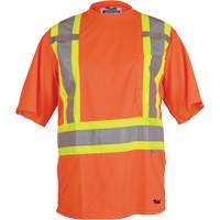 T-shirt de s&eacute;curit&eacute; Viking, Polyester, Petit, Orange haute visibilit&eacute; Moffatt Supply & Specialties