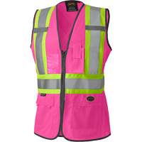 139PK Veste de s&eacute;curit&eacute; pour femme, Rose, T-petit, Polyester Moffatt Supply & Specialties