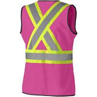 139PK Veste de s&eacute;curit&eacute; pour femme, Rose, T-petit, Polyester Moffatt Supply & Specialties