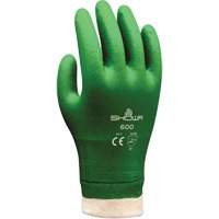 Atlas 600 Coated Gloves, Size Small/7, 9" L, PVC, Cotton Inner Lining, 53-mil Moffatt Supply & Specialties