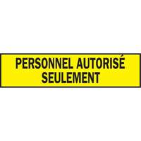 Warning Barricade Tape, French, 3" W x 200' L, 3.5 mils, Black on Yellow Moffatt Supply & Specialties