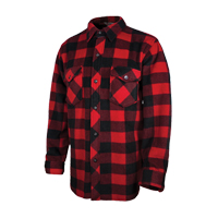 Plaid Solar Fleece Shirt, Men's, Large, Red Moffatt Supply & Specialties