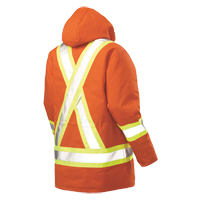 Safety Parka, High Visibility Orange, Large Moffatt Supply & Specialties