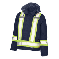 Safety Jacket, Navy Blue, Large Moffatt Supply & Specialties