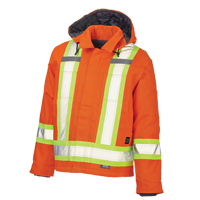 Safety Jacket, High Visibility Orange, Large Moffatt Supply & Specialties