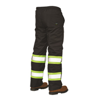Lined Pull-On Safety Pant, Polyester, Large, Black Moffatt Supply & Specialties