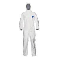 Coveralls, X-Large, White, Tyvek&reg; 500 Moffatt Supply & Specialties