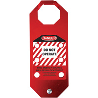 Stopout&reg; OSHA Danger Aluma-Tag Do Not Operate Hasp, Red Moffatt Supply & Specialties