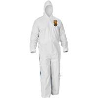 Kleenguard A40 Coveralls with Breathable Back, Large, Blue/White, Microporous/SMS Moffatt Supply & Specialties