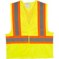 Veste de s&eacute;curit&eacute; pour la circulation, Jaune lime haute visibilit&eacute;, Moyen, Polyester Moffatt Supply & Specialties