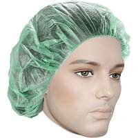 Bonnets bouffants, Polypropyl&egrave;ne, 21", Vert Moffatt Supply & Specialties