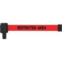 PLUS Banner Cassette, Restricted Area, 15', Red Tape Moffatt Supply & Specialties