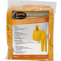 577 V&ecirc;tements imperm&eacute;ables 3 morceaux, Polyester/PVC, 5T-Grand, Jaune Moffatt Supply & Specialties