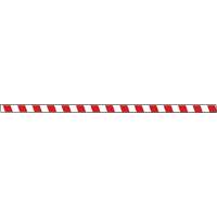 Marqueur robuste pour le sol Tough-Mark, Rectangle, 48" lo x 2" la, Rouge et blanc, Poly&eacute;thyl&egrave;ne Moffatt Supply & Specialties