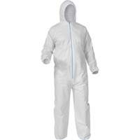 Protective Coveralls, Medium, White, Microporous Moffatt Supply & Specialties