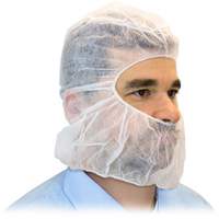 Disposable Hood, Polypropylene, White Moffatt Supply & Specialties
